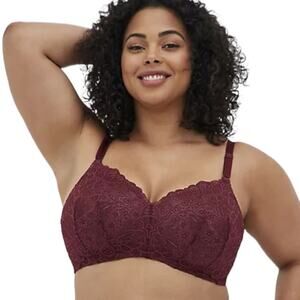 Torrid NWT Lightly Lined Everyday Wire-Free Bra Red 360° Back Smoothing 46DDD